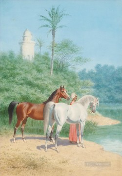 動物 Painting - far0083D13 古典的なアラビアのアラビア馬